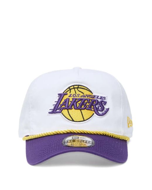KTZ White X Los Angeles Lakers Nba Golfer Baseballkappe