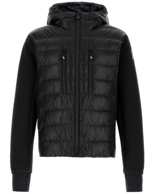 Chaqueta Con Paneles Y Cremallera Moncler de hombre de color Black