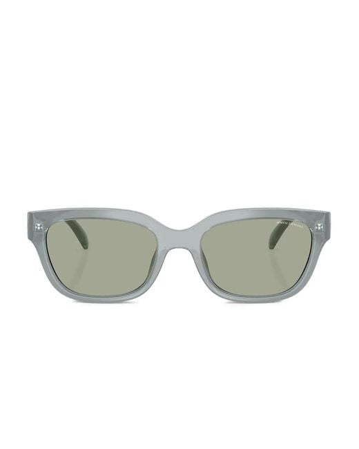 ARMANI EXCHANGE Gray Square-Frame Sunglasses