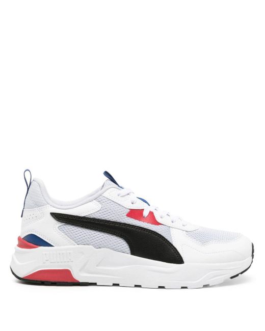 PUMA White Trinity Lite Panelled Sneakers for men