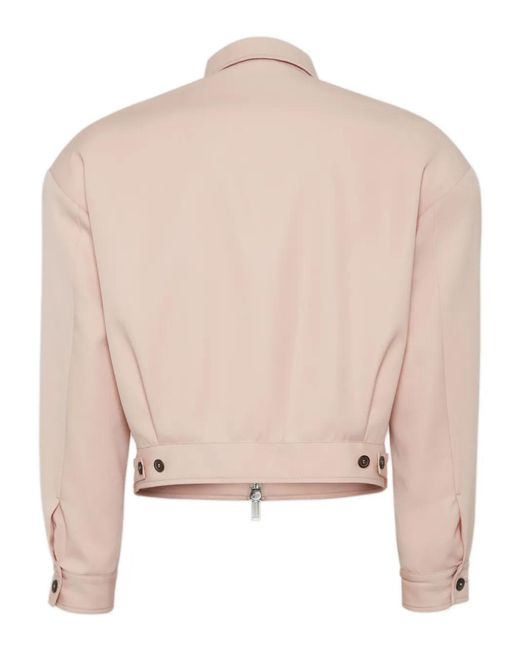 DSquared² Natural Virgin Wool Bomber Jacket for men