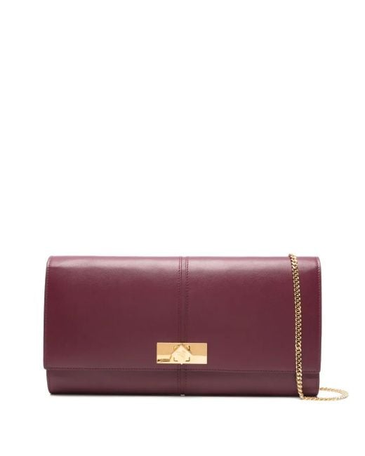 Giuseppe Zanotti Leren Clutch in het Purple