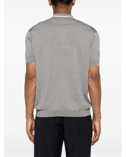 Grayed Gray Short-Sleeve Polo Shirt for men