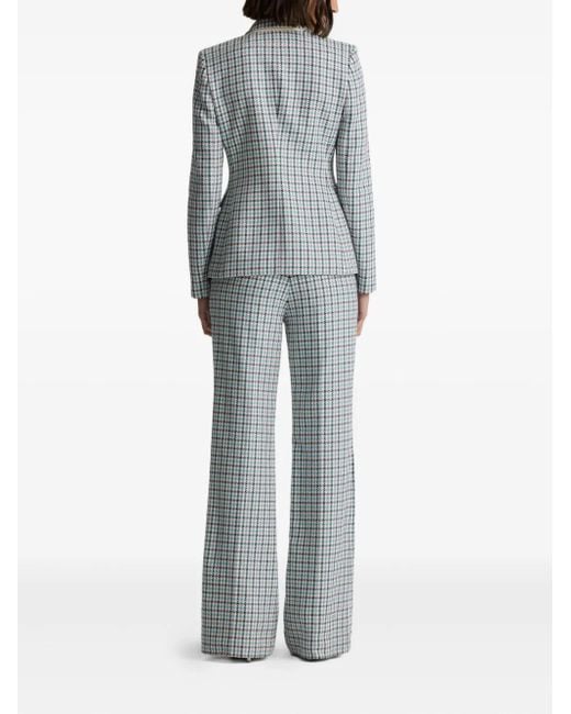 St. John Blue Parker Houndstooth Blazer