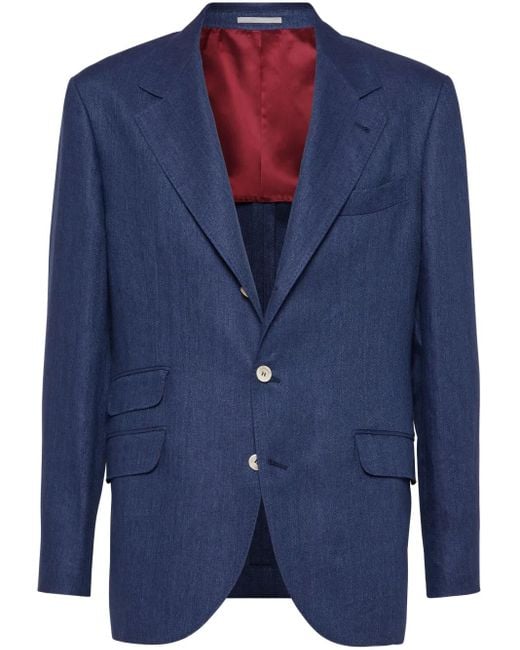 メンズ Brunello Cucinelli Cavallo ジャケット Blue