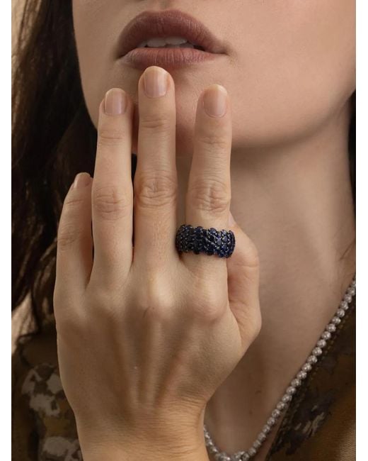 Andreoli Brown Sapphire Stretch Ring