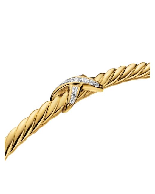 David Yurman White 18Kt Flex Petite X Bracelet