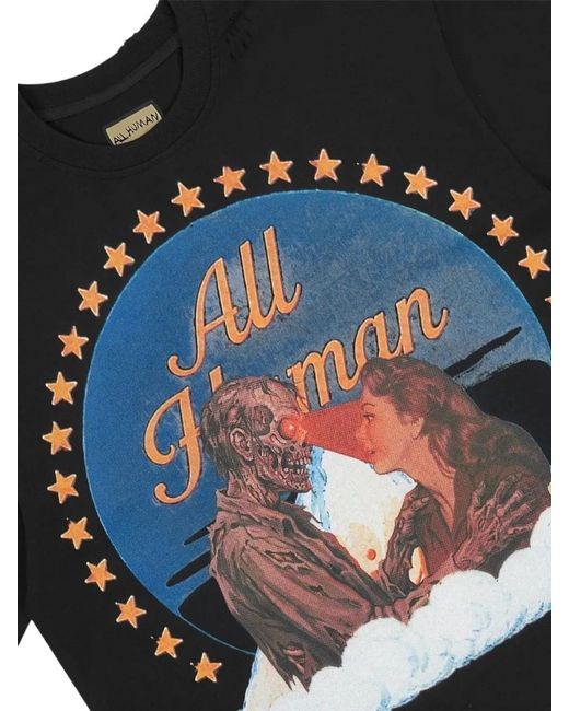 ALL HUMAN Black Spahn Ranch T-Shirt for men