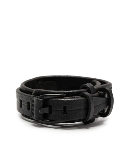 Julius Black Buckle-Fastening Bracelet for men
