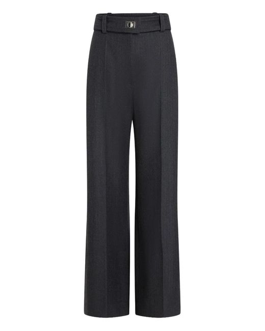 Patou Blue Virgin-Wool Trousers