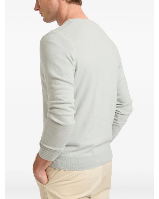 Yves Salomon White Crew-Neck Sweater for men