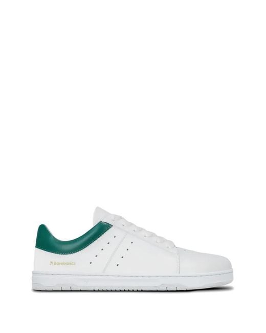 Barebarics White Enigma Perforated Lace-Up Sneakers