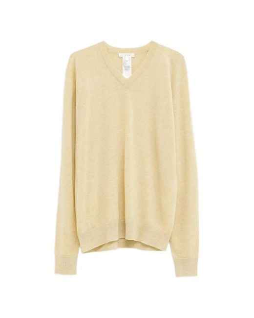 The Row Natural Pullover mit V-Ausschnitt