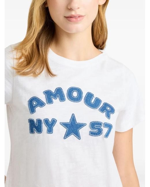 Cinq À Sept White Amour 57 Patch T-Shirts