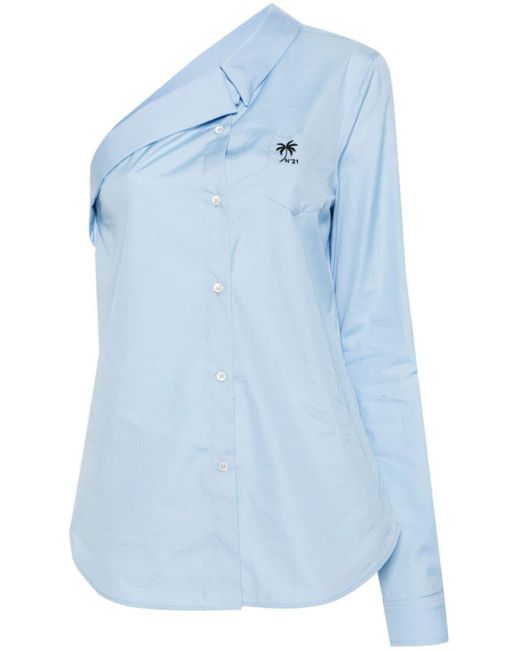 Camicia con spalle scoperte di N°21 in Blue