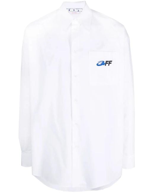 Off-White c/o Virgil Abloh White Exactly The Opposite Oversized Shirt for men