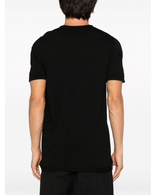 Rick Owens Black Star-logo Crew-neck T-shirt for men