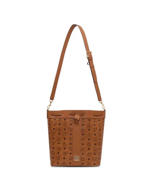 MCM Brown Dessau Bucket Bag