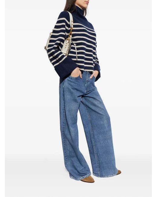 Rag & Bone Blue Button Jeans