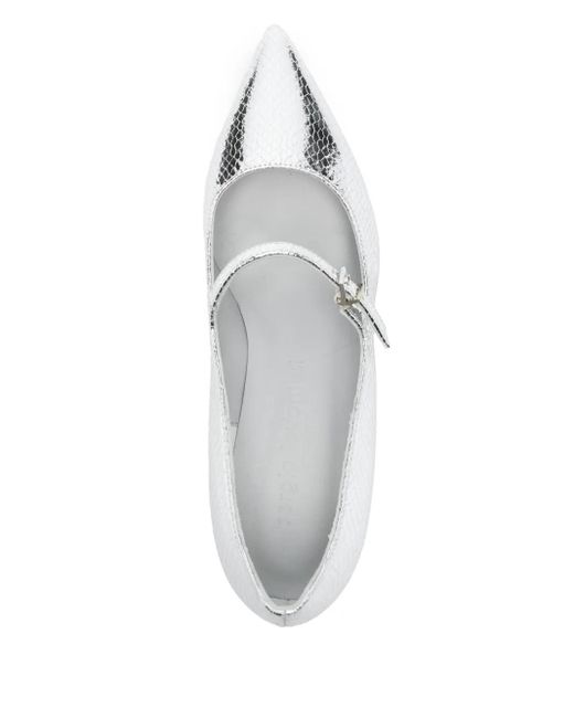 Sergio Levantesi White Carlotta Pumps 50Mm