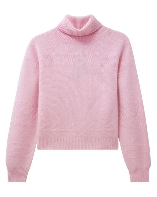 Pink turtleneck sweater hotsell