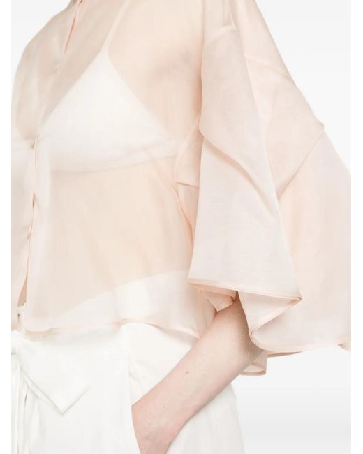 Max Mara Pink Donna Flared Cape