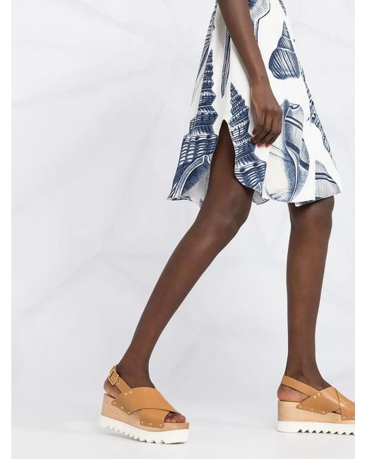 Stella McCartney White Andrea Shell-Print Dress