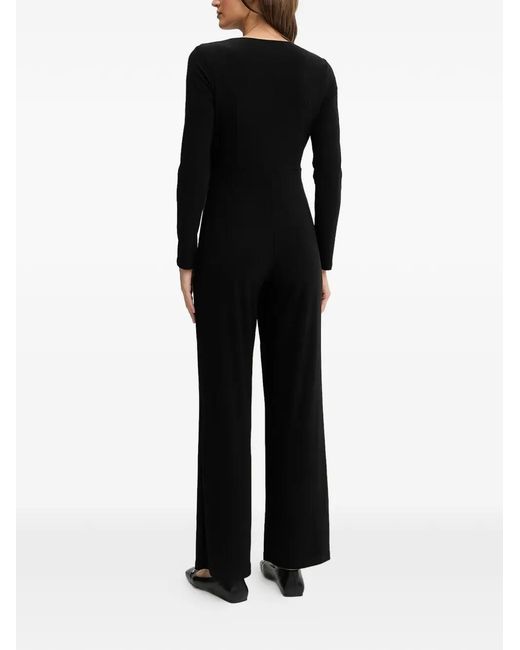 Joseph Ribkoff Black V-Neck Button All