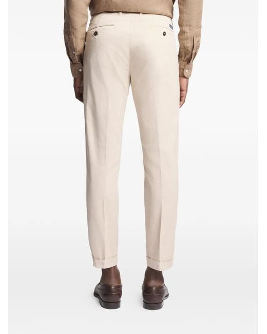 Fay White Rolled-Hems Capri Classic Trousers for men