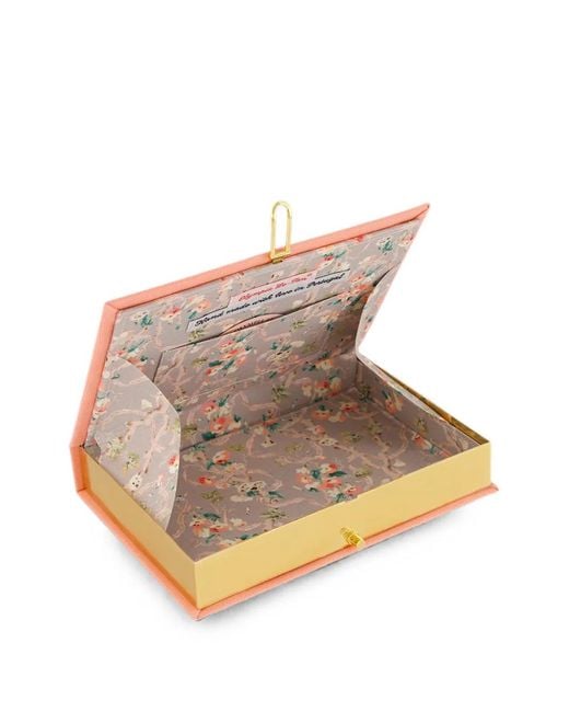 Olympia Le-Tan Blue Mermaid's Choice Embroidered Book Clutch Bag