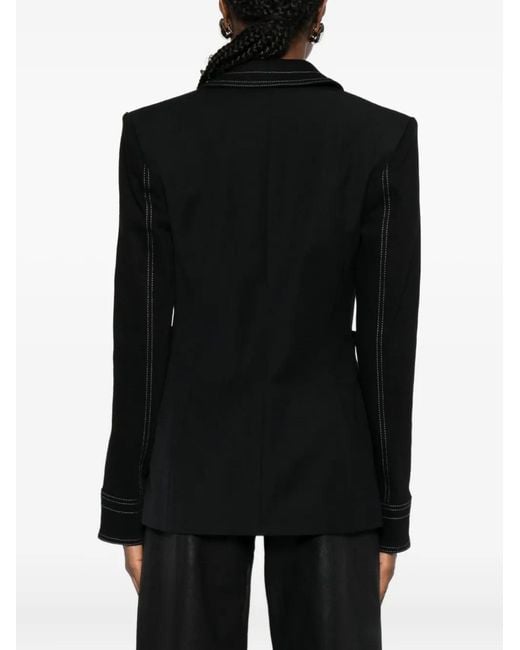 Versace Jeans Couture Black Zip-Up Fitted Jacket