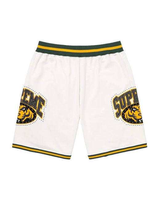 Supreme Basketball-Shorts Mit Nieten in White für Herren