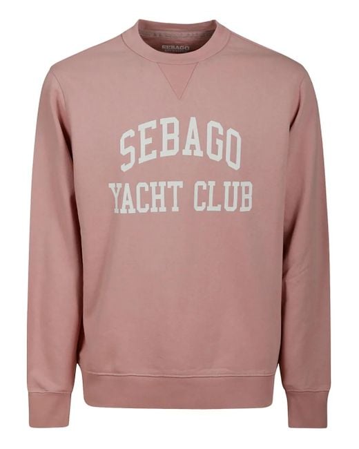 Sebago Pink Logo-Print Sweatshirt for men