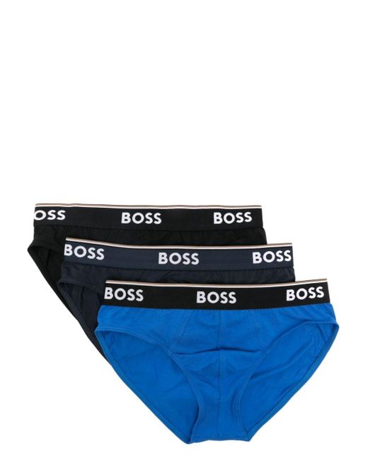 Boss Drie Slips Met Logoband in het Blue voor heren