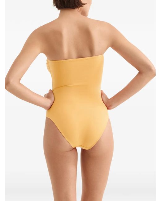 Eres Yellow Cassiopée One-Piece Bustier Swimsuit