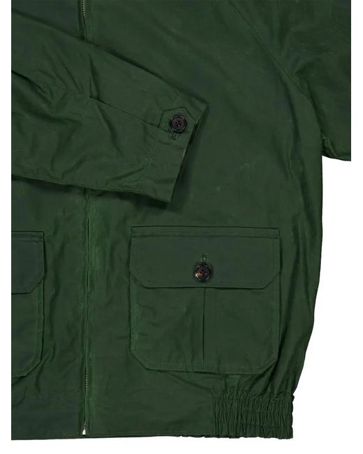 Bode Green Coach Waxed Jacket for men