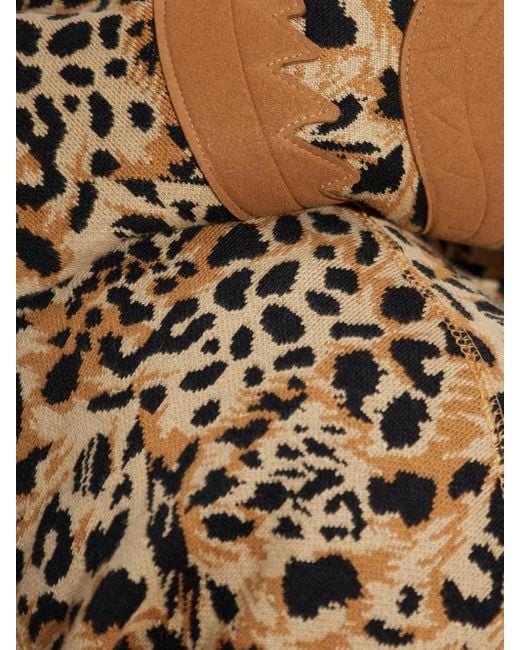 A Bathing Ape Hoodie mit Leopardenmuster in Natural für Herren