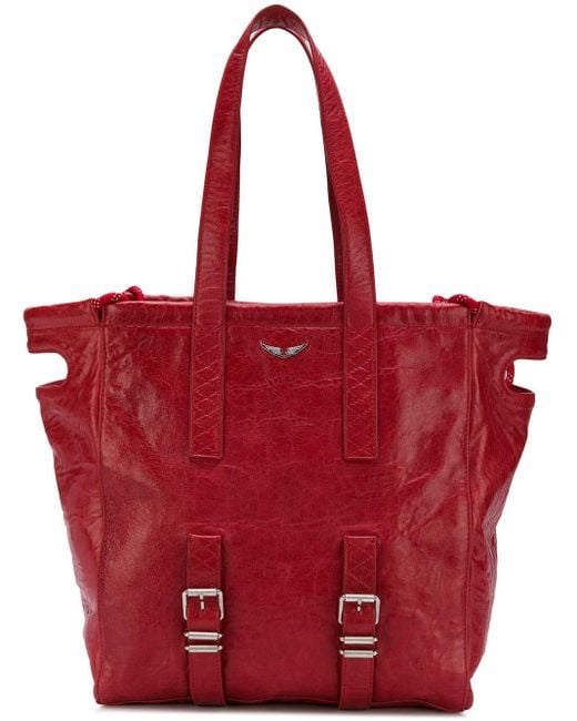 Bolso shopper Bianca XI Zadig & Voltaire de color Red