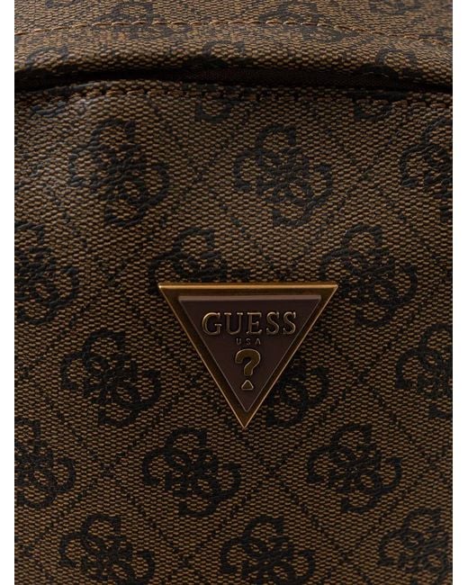 Guess Brown Sac À Dos Milano 4G À Plaque Logo for men