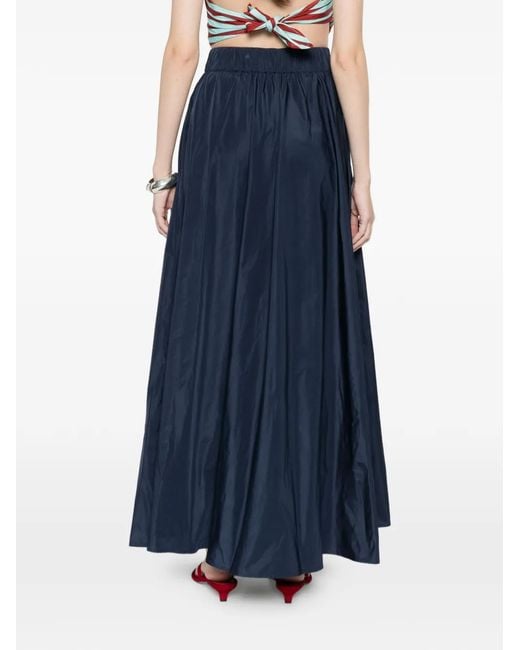P.A.R.O.S.H. Blue Pimpy Maxi Skirt