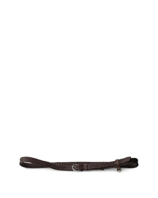 Prada White Braided Belt for men
