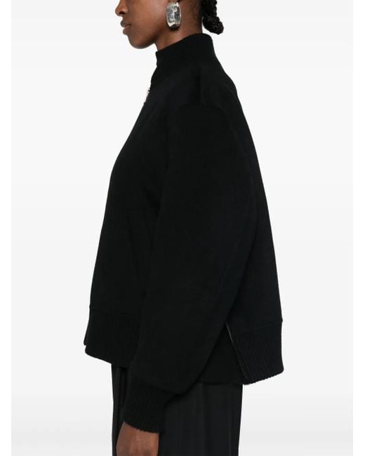 Bompard Black Double-Sided Bomber Jacket