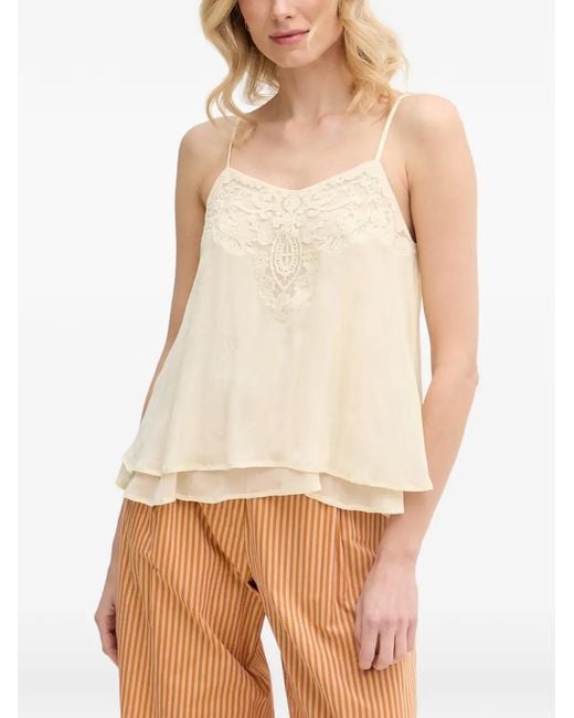 INTROPIA Natural Clarissa Layered Blouse