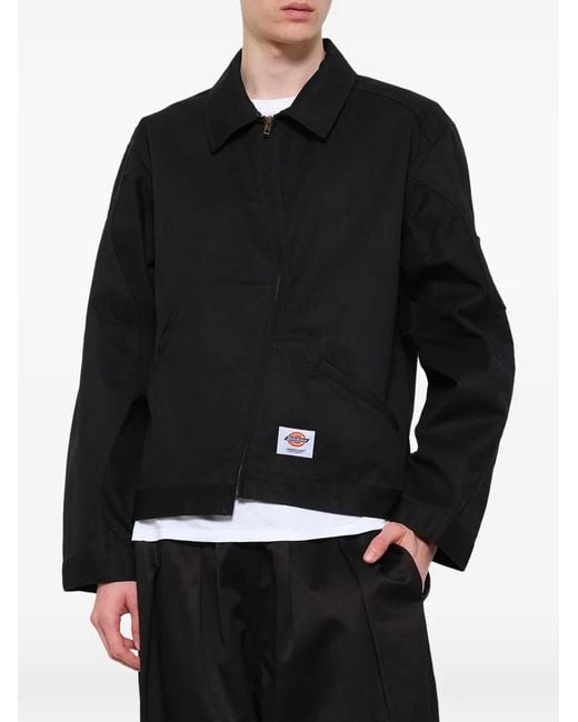 Undercover Black X Dickies Curved-Zip Jacket for men