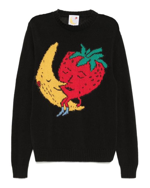 Jersey con estampado gráfico Sky High Farm de hombre de color Black