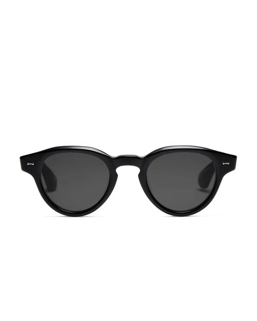 PETER AND MAY Panda Zonnebril Met Rond Montuur in het Black