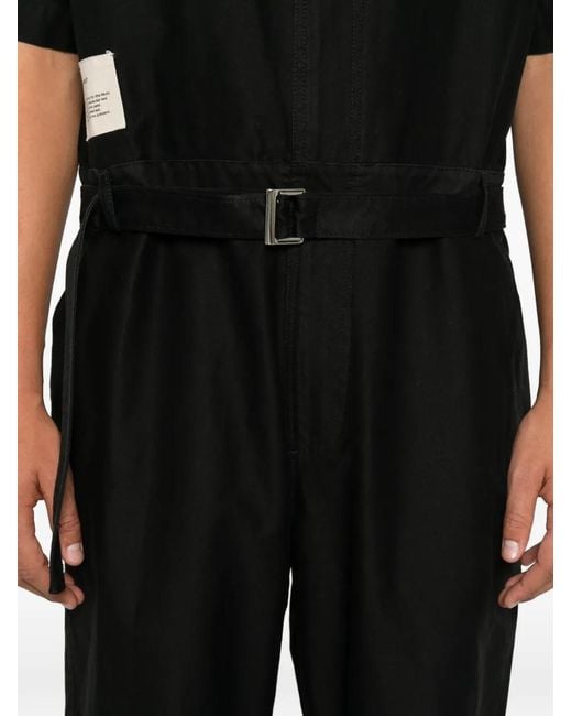 Song For The Mute Black X Birkenstock Belted Zip-Pocket Jumpsuit