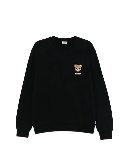 Moschino メンズ ブラック プリント スウェットシャツ 【公式通販】