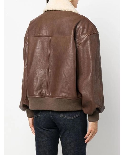 Khaite Brown The Shellar Lambskin Jacket