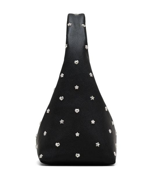 Marc Jacobs Black Mini Sack Studs Leather Bag